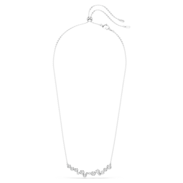Constella necklace Mixed cuts, White, Rhodium plated - Image 3