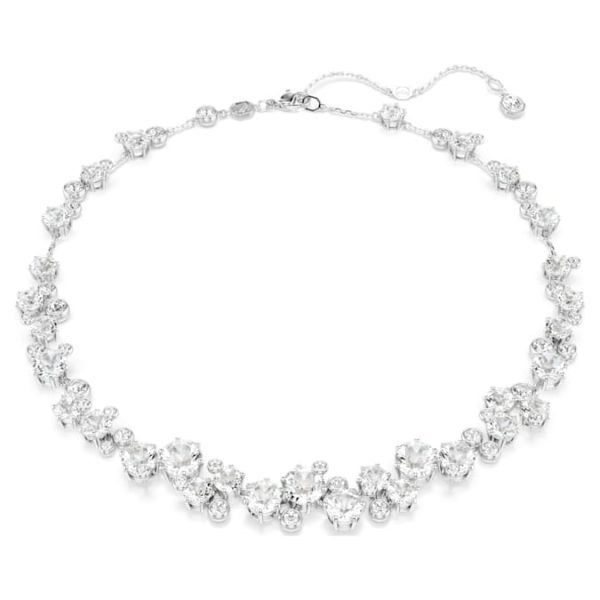 Constella necklace Round cut, White, Rhodium plated - Image 2