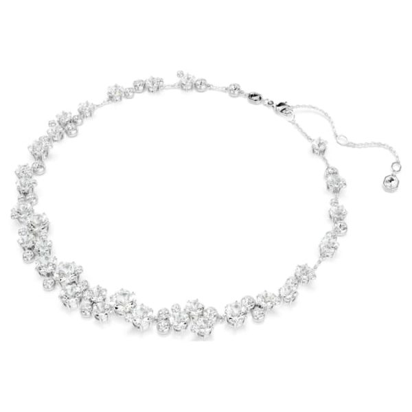 Constella necklace Round cut, White, Rhodium plated - Image 3