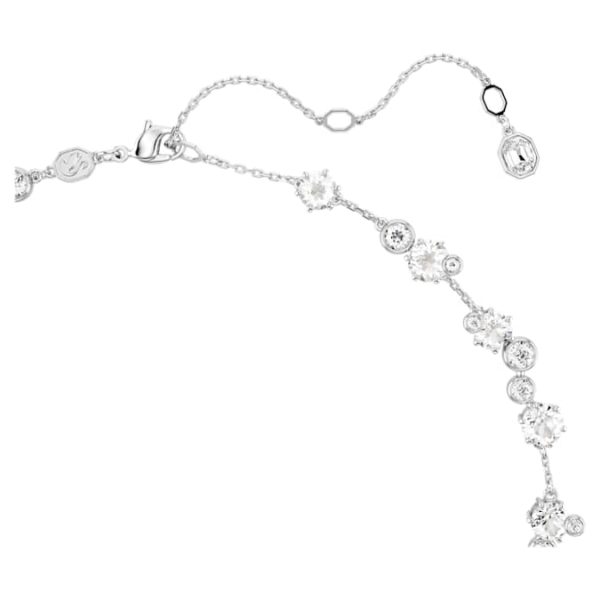 Constella necklace Round cut, White, Rhodium plated - Image 4