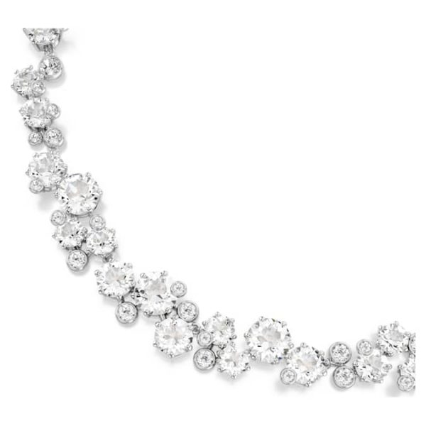 Constella necklace Round cut, White, Rhodium plated - Image 5