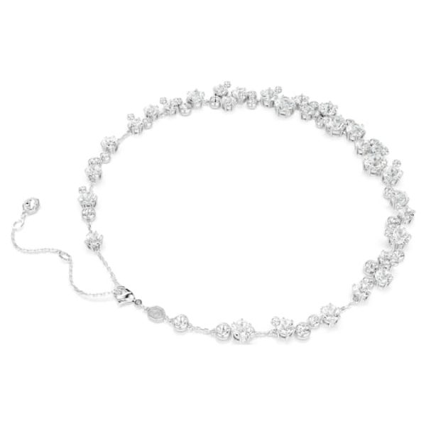 Constella necklace Round cut, White, Rhodium plated - Image 6
