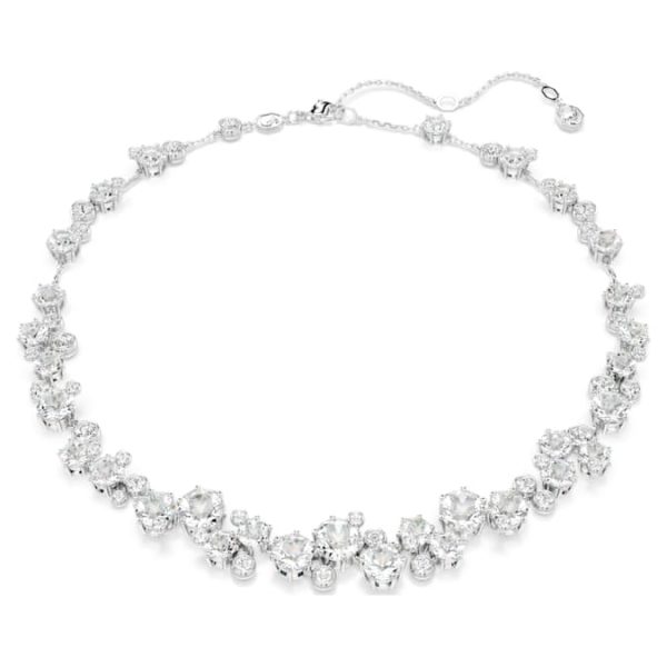 Constella necklace Round cut, White, Rhodium plated - Image 8