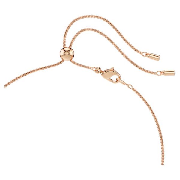 Constella pendant Crystal pearl, Round cut, White, Rose gold-tone plated - Image 5