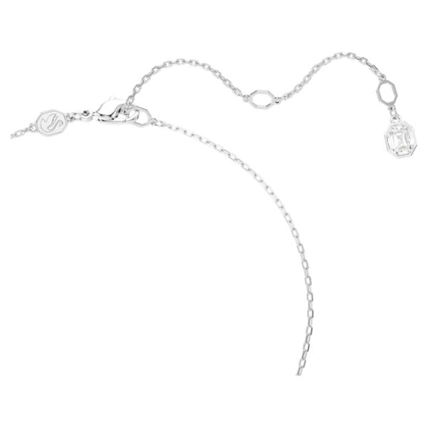 Constella pendant Pavé, Round cut, White, Rhodium plated - Image 4