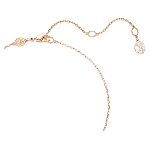 Constella pendant Pavé, Round cut, White, Rose gold-tone plated - Image 4