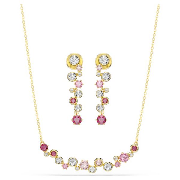 Constella set Mixed cuts, Multicolored, Gold-tone plated - Image 10