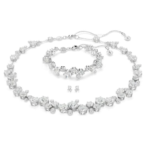 Constella set Mixed cuts, White, Rhodium plated - Image 2