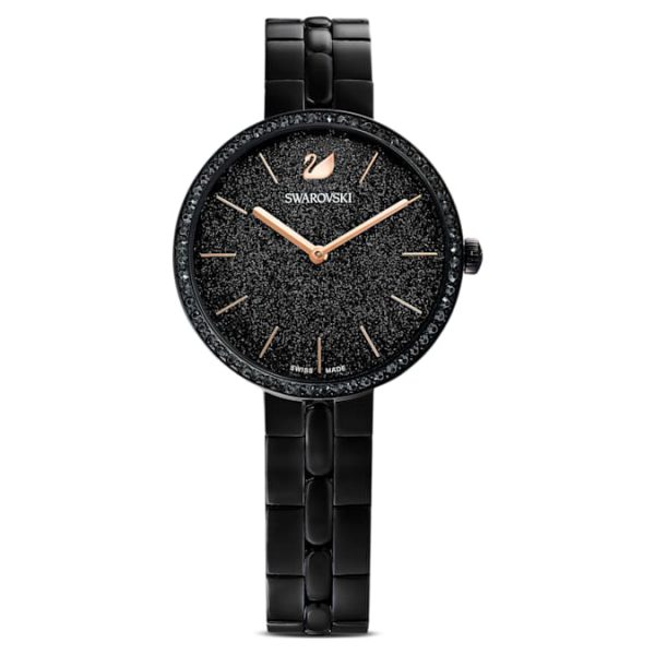 Cosmopolitan watch Swiss Made, Metal bracelet, Black, Black finish - Image 2