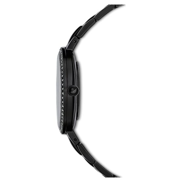 Cosmopolitan watch Swiss Made, Metal bracelet, Black, Black finish - Image 3
