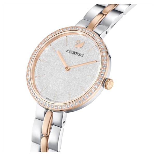 Cosmopolitan watch Swiss Made, Metal bracelet, White, Mixed metal finish - Image 5