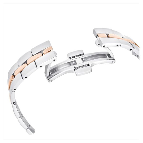 Cosmopolitan watch Swiss Made, Metal bracelet, White, Mixed metal finish - Image 7