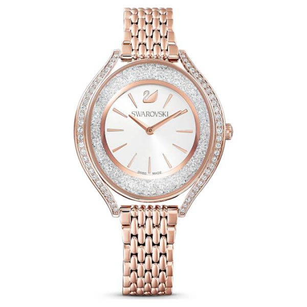 Crystalline aura watch Swiss Made, Metal bracelet, Rose gold tone, Rose gold-tone finish - Image 2