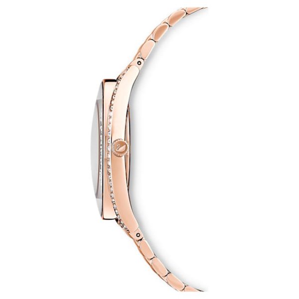Crystalline aura watch Swiss Made, Metal bracelet, Rose gold tone, Rose gold-tone finish - Image 3