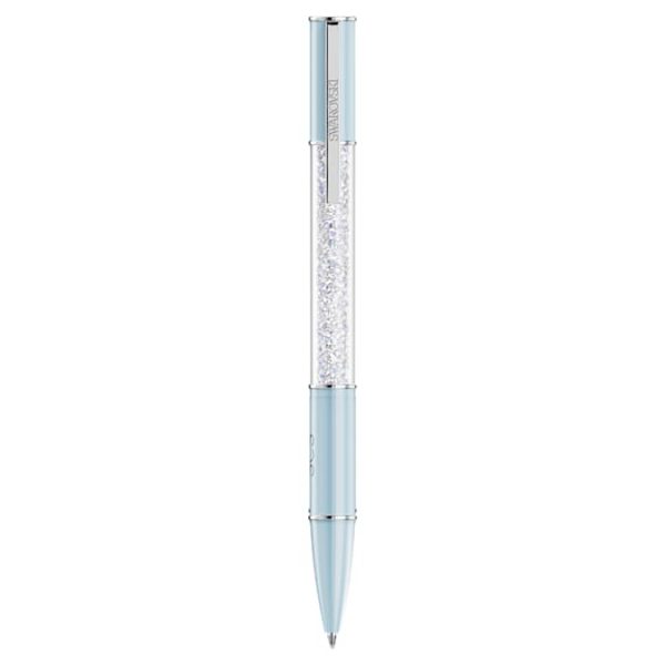 Crystalline ballpoint pen Blue, Chrome plated - Image 3