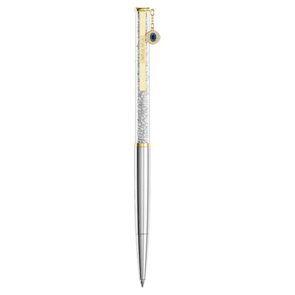 Crystalline ballpoint pen Evil eye, Gold tone, Mixed metal finish - Image 2