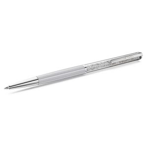 Crystalline ballpoint pen Gray, Gray lacquered, Chrome Plated