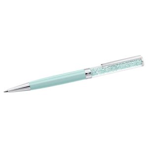 Crystalline ballpoint pen Green, Green lacquered, Chrome plated