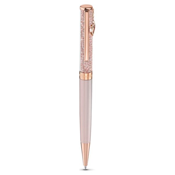 Crystalline ballpoint pen Heart, Rose gold tone, Pink lacquered, Rose gold-tone plated - Image 4