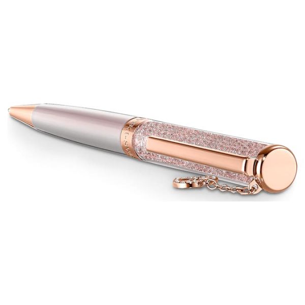 Crystalline ballpoint pen Heart, Rose gold tone, Pink lacquered, Rose gold-tone plated - Image 5