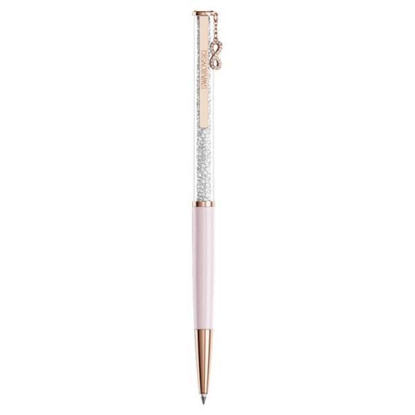 Crystalline ballpoint pen Infinity, Pink lacquered, Rose gold-tone plated - Image 2