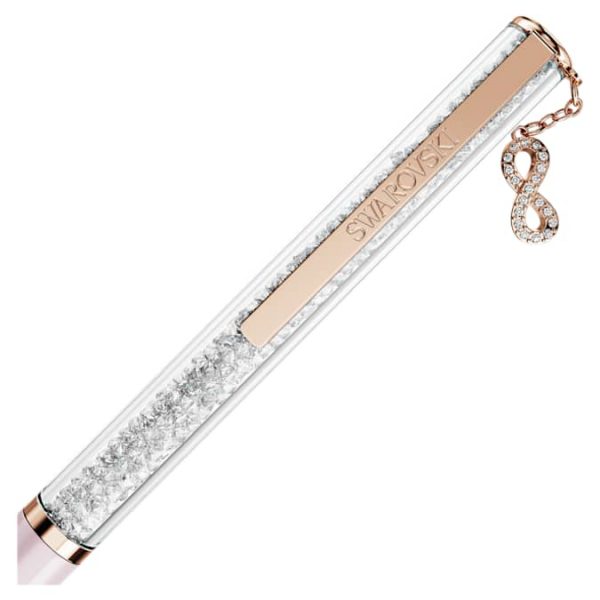 Crystalline ballpoint pen Infinity, Pink lacquered, Rose gold-tone plated - Image 3