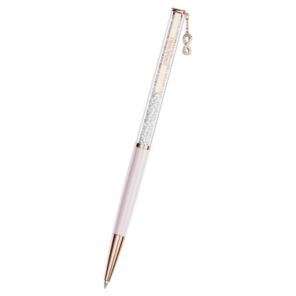 Crystalline ballpoint pen Infinity, Pink lacquered, Rose gold-tone plated - Image 5