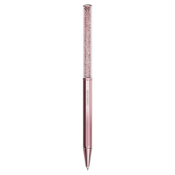 Crystalline ballpoint pen Octagon shape, Pink, Pink lacquered - Image 2
