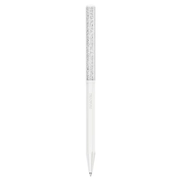 Crystalline ballpoint pen Octagon shape, White, White lacquered - Image 2