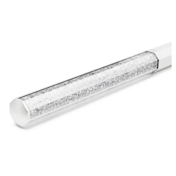 Crystalline ballpoint pen Octagon shape, White, White lacquered - Image 4