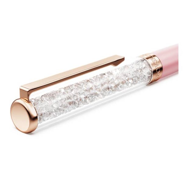 Crystalline ballpoint pen Pink lacquered, Rose gold-tone finish - Image 4