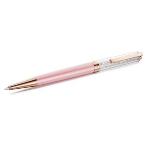 Crystalline ballpoint pen Pink lacquered, Rose gold-tone finish