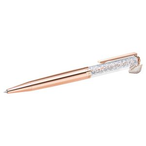 Crystalline ballpoint pen Swan, Rose gold tone, Rose gold-tone plated
