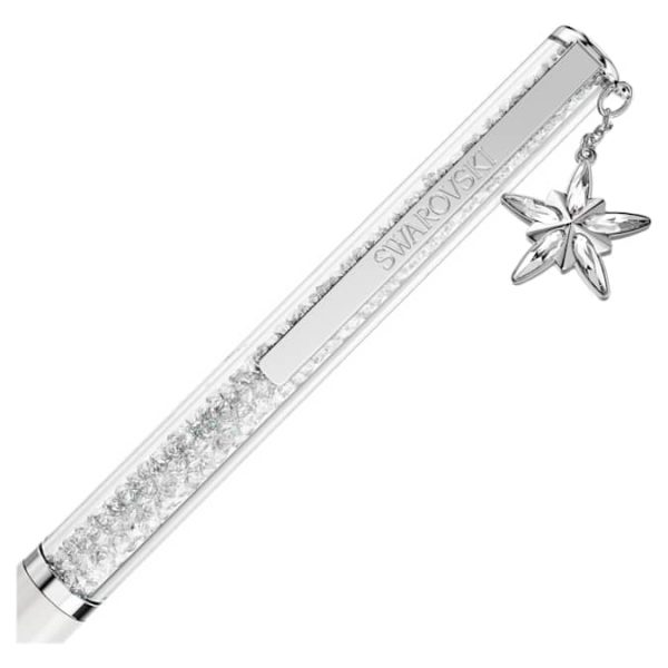 Crystalline ballpoint pen White, White lacquered, Chrome plated - Image 3
