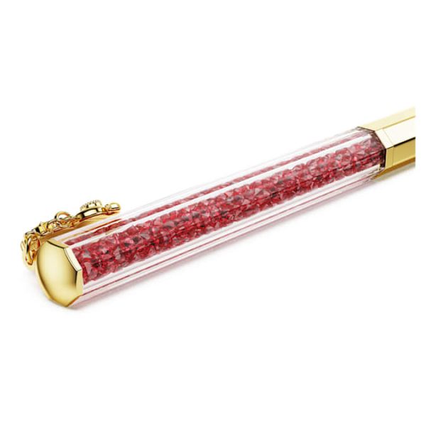 Crystalline Chinese New Year ballpoint pen Octagon shape, Year of the snake, Red, Gold-tone plated - Image 4