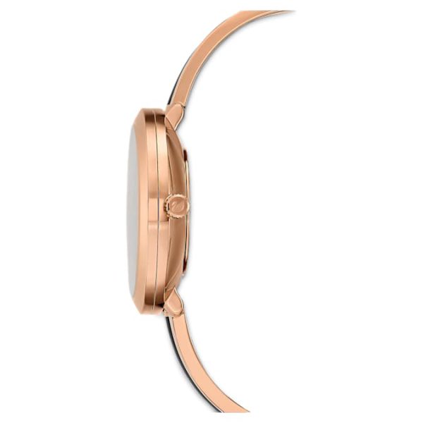 Crystalline delight watch Swiss Made, Metal bracelet, Black, Rose gold-tone finish - Image 2