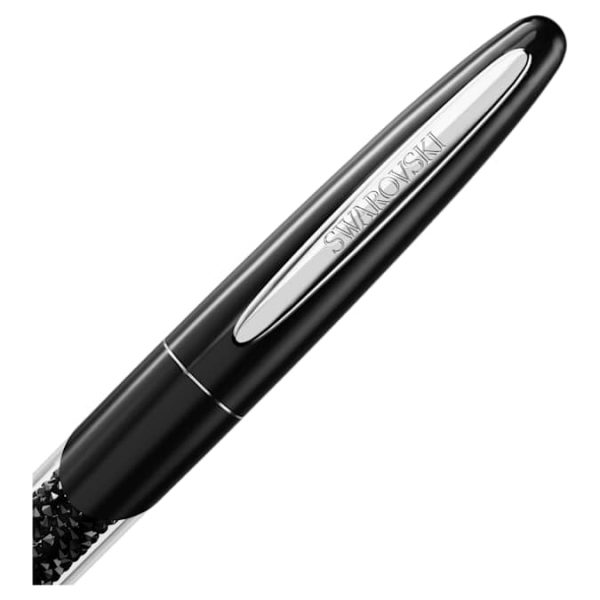 Crystalline rollerball pen Black, Chrome plated - Image 3