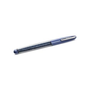 Crystalline rollerball pen Blue, Chrome plated