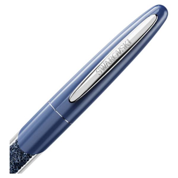 Crystalline rollerball pen Blue, Chrome plated - Image 3