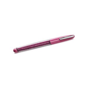 Crystalline rollerball pen Pink, Chrome plated