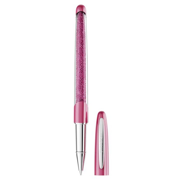 Crystalline rollerball pen Pink, Chrome plated - Image 2