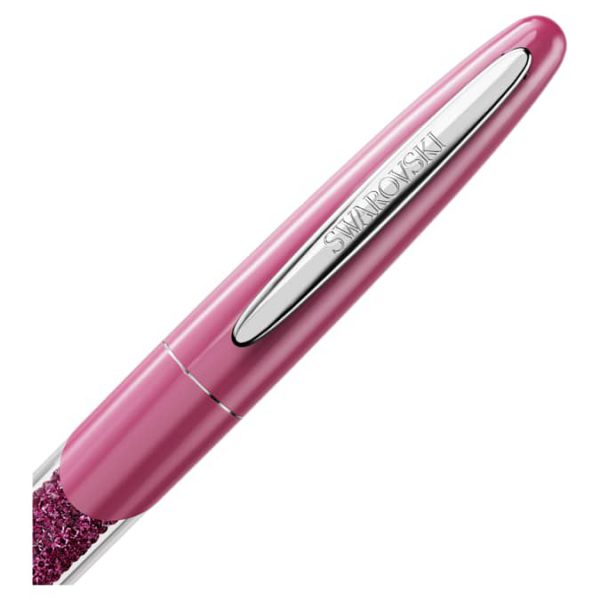 Crystalline rollerball pen Pink, Chrome plated - Image 3