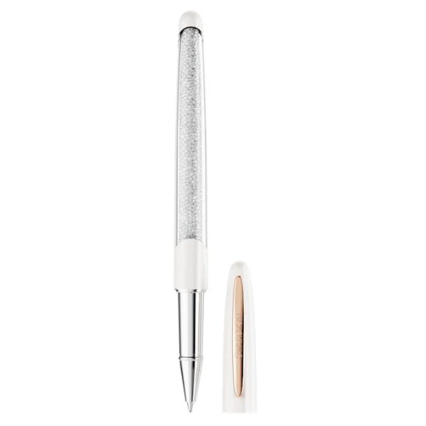 Crystalline rollerball pen White, Rose gold-tone plated - Image 2