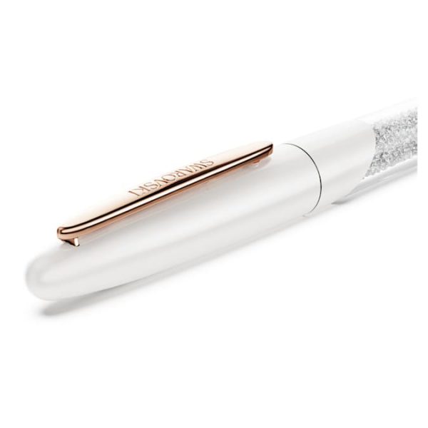 Crystalline rollerball pen White, Rose gold-tone plated - Image 4