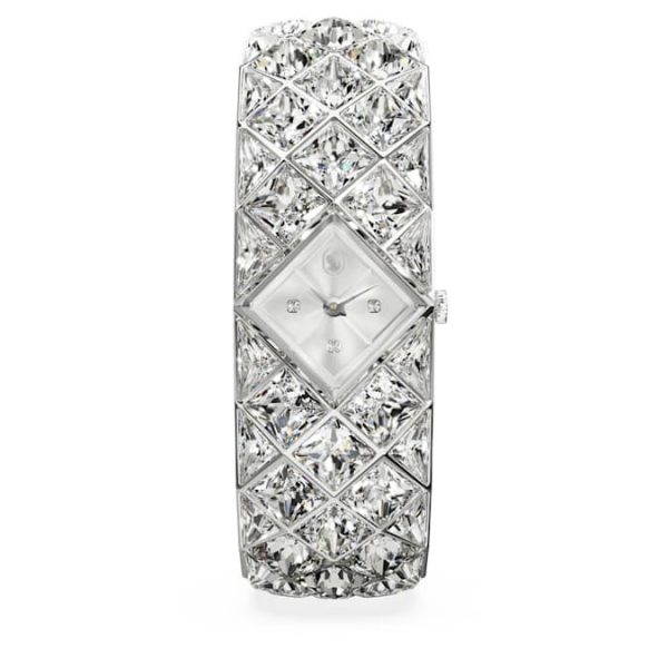 Curiosa bangle watch Crystal bracelet, Silver tone, Stainless steel - Image 2