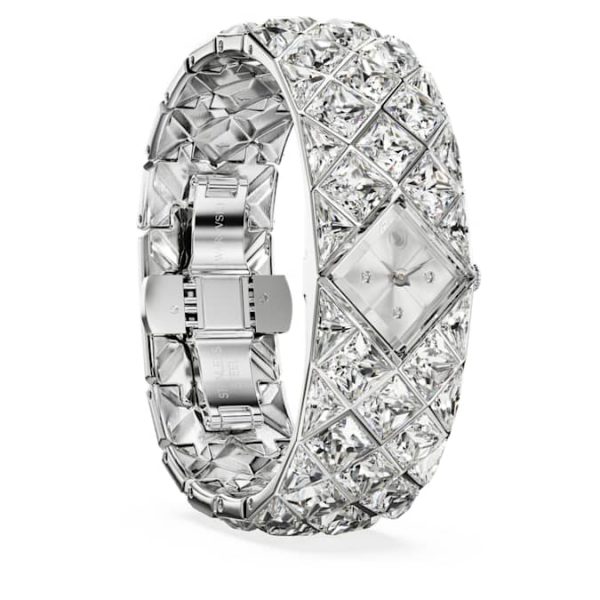 Curiosa bangle watch Crystal bracelet, Silver tone, Stainless steel - Image 5