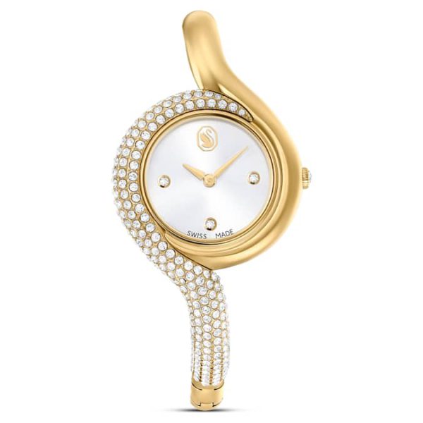 Dextera asymmetric watch Swiss Made, Metal bracelet, Gold tone, Gold-tone finish - Image 2