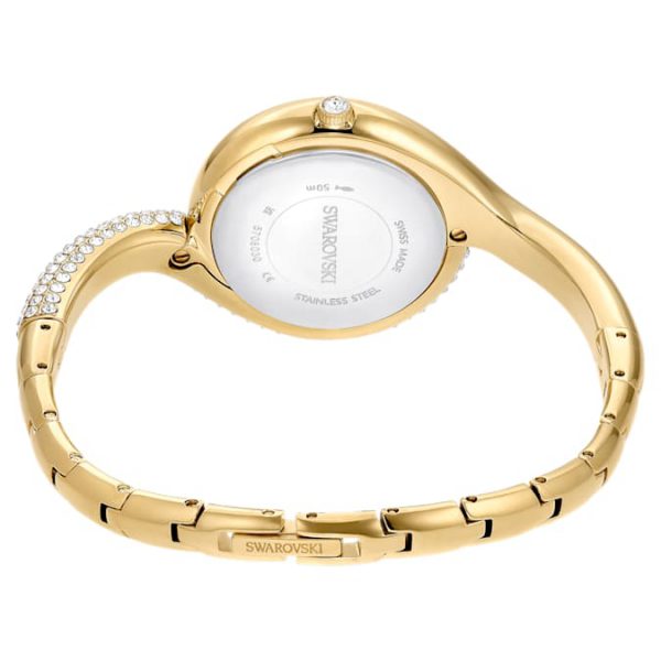 Dextera asymmetric watch Swiss Made, Metal bracelet, Gold tone, Gold-tone finish - Image 4