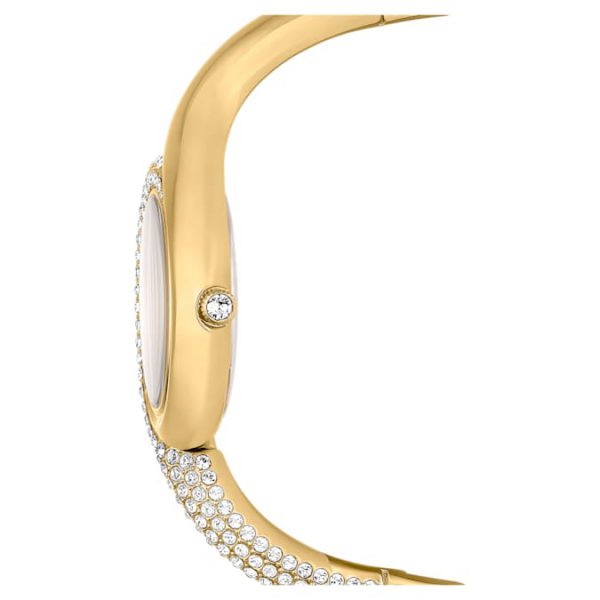Dextera asymmetric watch Swiss Made, Metal bracelet, Gold tone, Gold-tone finish - Image 6