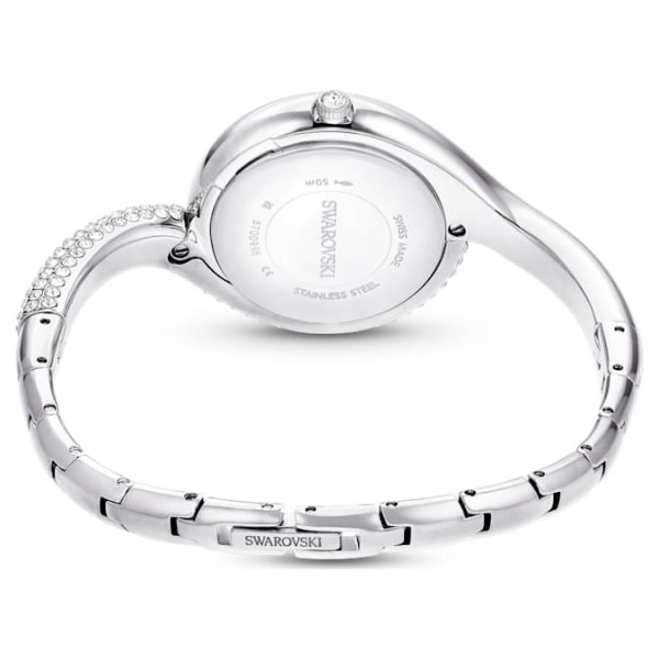 Dextera asymmetric watch Swiss Made, Metal bracelet, Silver tone, Stainless Steel - Image 3